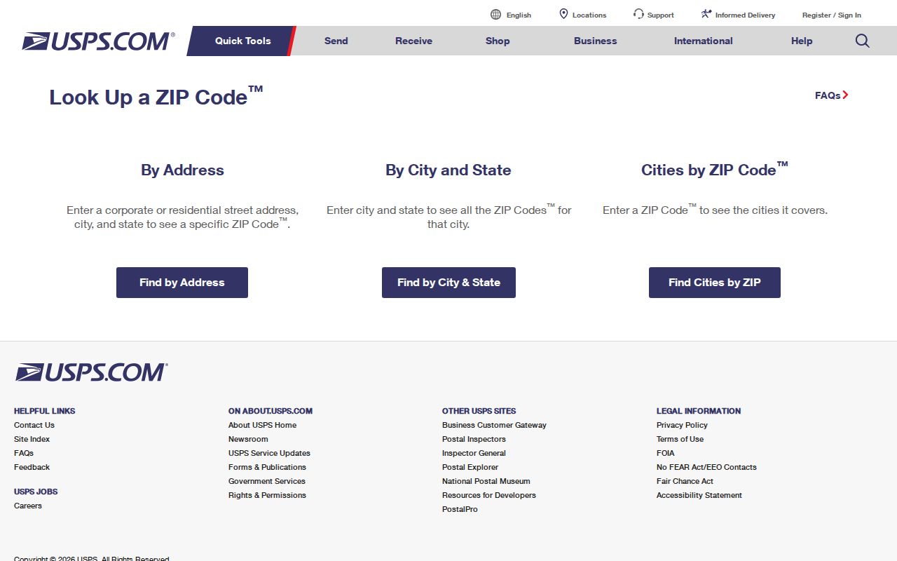Ridgewood ZIP code USPS lookup verification form